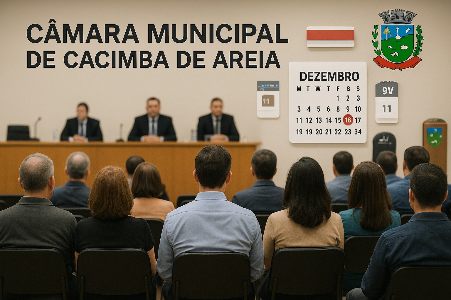 Câmara Municipal de Cacimba de Areia realizará sessões finais e encerrará os trabalhos legislativos de 2025