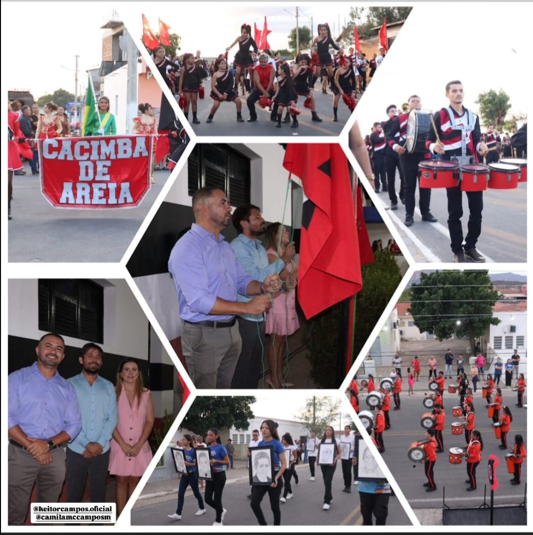 Sete de Setembro: Vereadores participam do Desfile Cívico em Cacimba de Areia